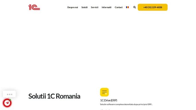 1C-Romania - dezvoltator si distribuitor de solutii software.