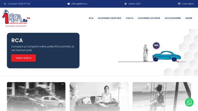 1RCA | Avem noi grija sa nu ai nici o grija! Asigurari online