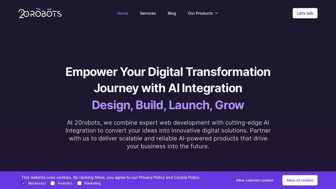 AI Integration & Digital Transformation Agency | 20robots