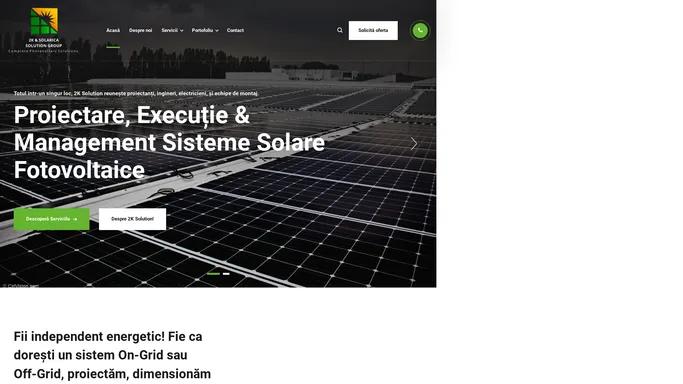 2ksolution.ro – Montaj panouri fotovoltaice, proiectare si instalare