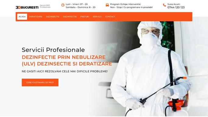 Servicii DDD - Deratizare Dezinsectie Dezinfectie - Garantie!