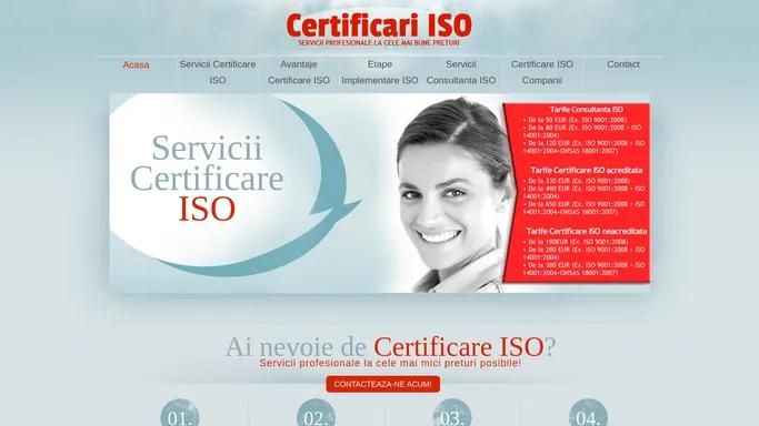 Acasa | Certificari ISO | Consultanta ISO