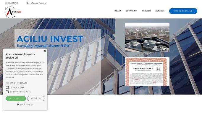 a-invest – Piese de schimb pentru profesionistii in climatizare si frigorifice