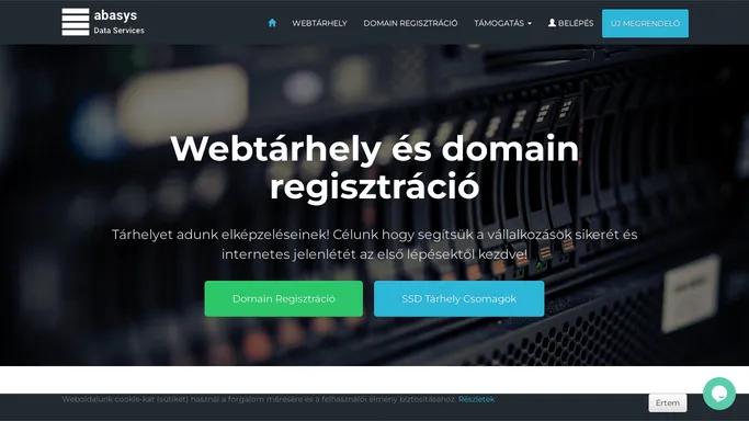 ABASYS - Webtarhely es domain regisztracio