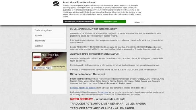 Birou traduceri Bucuresti | Traduceri acte auto