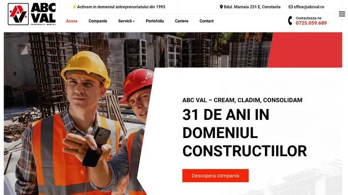 ABC VAL – CREAM, CLADIM, CONSOLIDAM