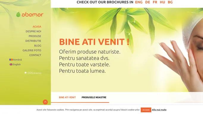 Abemar – Suntem o societate infiintata in anul 2000, avand drept principal obiect de activitate productia de cosmetice si parafarmaceutice. De asemenea, in afara productiei proprii distribuim o gama larga de produse parafarmacutice si nu numai, dispunand de reteaua proprie de distributie Prin munca noastra de zi cu zi, incercam sa extindem atat gama de produse ofertate cat si reteaua de distributie.