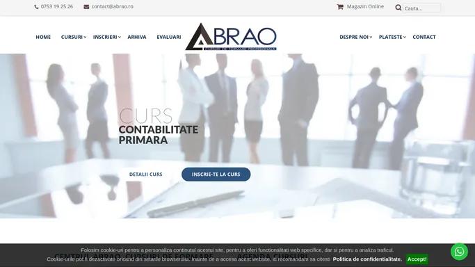 Centrul Abrao | Cursuri de formare profesionala