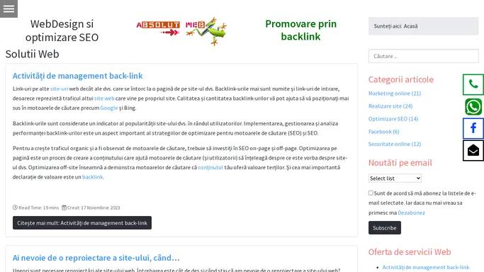 Solutii Web - Absolut Web Expert