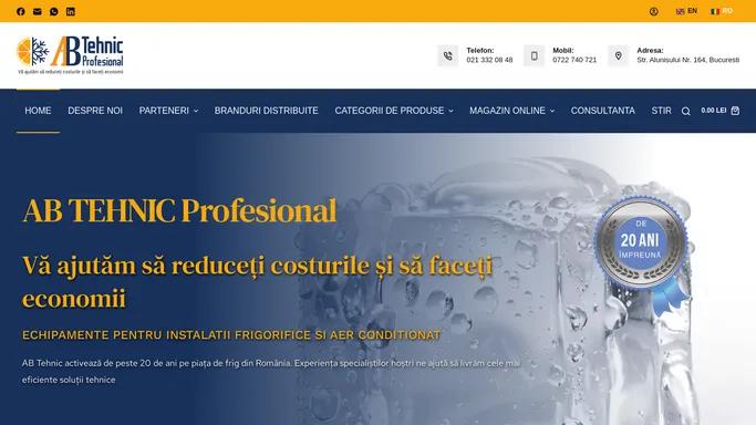 AB Tehnic Profesional – Acasa - AB TEHNIC PROFESIONAL - Instalatii Industriale Frigotehnice Si Aer Conditionat Industrial Si Comercial