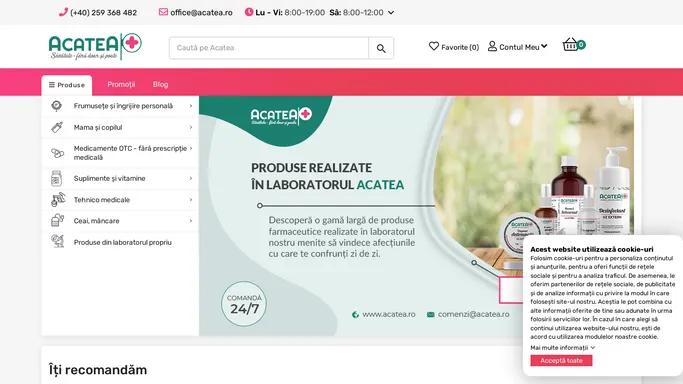 Farmacia Acatea - Comenzi online