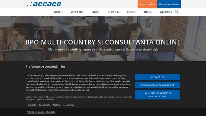 Accace Romania - companie de consultanta si externalizare servicii