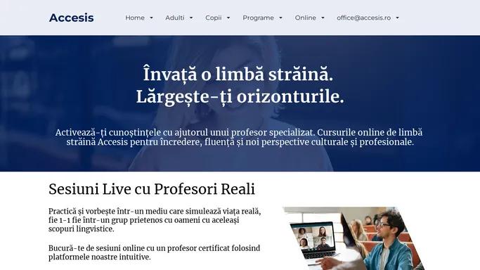 Accesis | Invata o Limba Straina. Largeste-ti orizonturile.