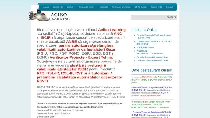 Acibo Learning | Cursuri ISCIR - Cursuri ISCIR Acibo
