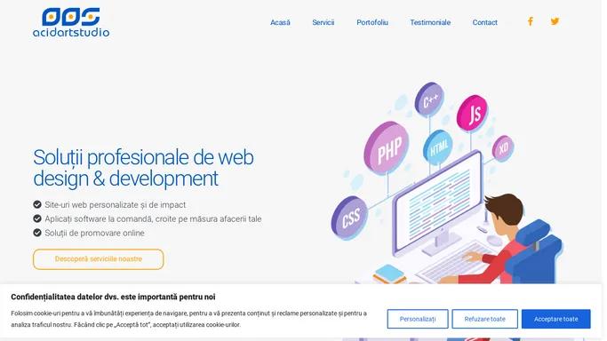 Solutii profesionale de web design & development - Acid Art Studio