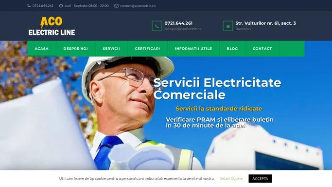 Aco Electric Line – Servicii electricitate comerciale