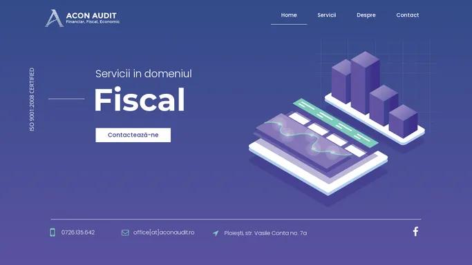 Servicii in domeniul Economic, Financiar si Fiscal.
