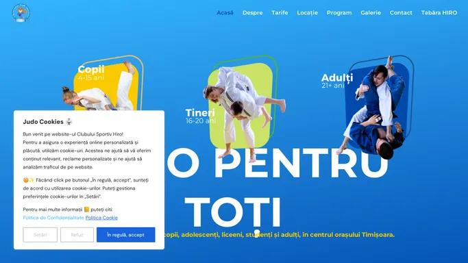 Clubul Sportiv Hiro - Judo pentru toate varstele Timisoara