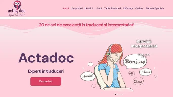 actadoc.ro – Experti in traduceri