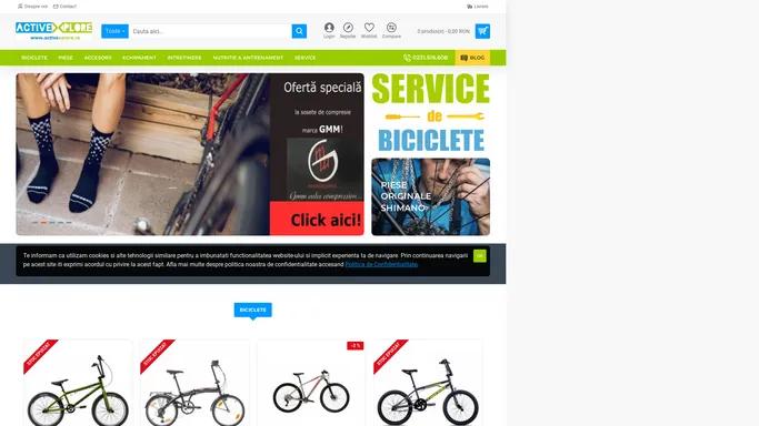 ActiveXplore: Magazin online de biciclete, piese, articole ciclism