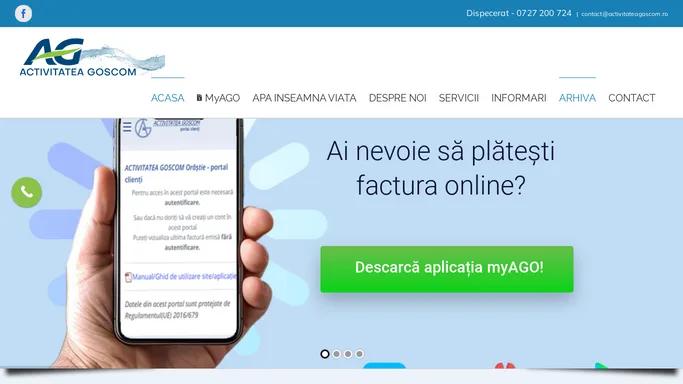 ACASA - ACTIVITATEA GOSCOM