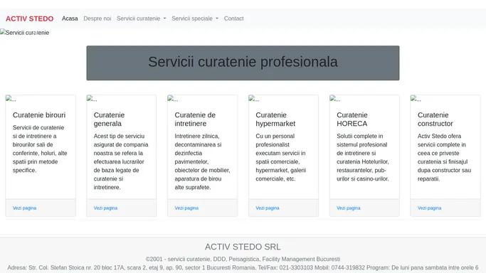 Servicii profesionale de curatenie