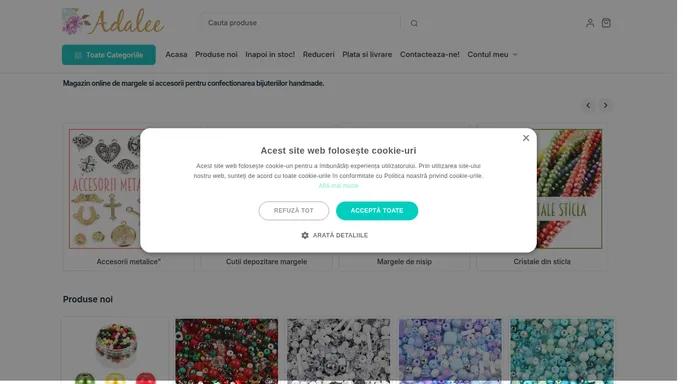 Margele si accesorii, pietre semipretioase - magazin margele online - Adalee.ro