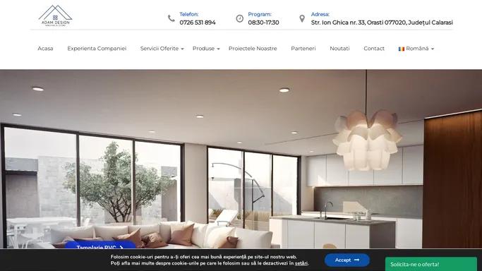 ADAM Design House - Tamplarie PVC/aluminiu