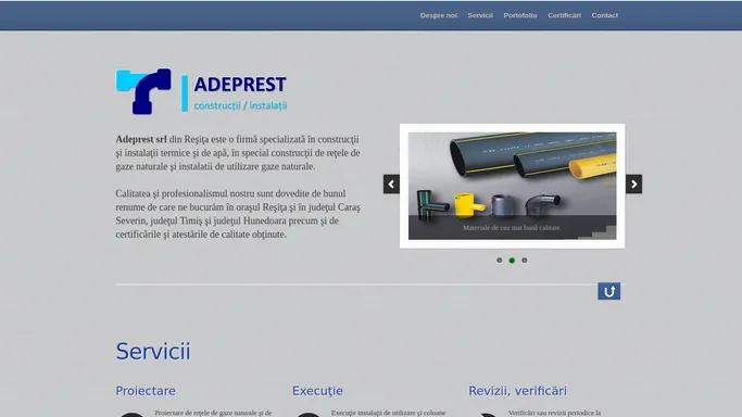 Adeprest | constructii / instalatii gaz