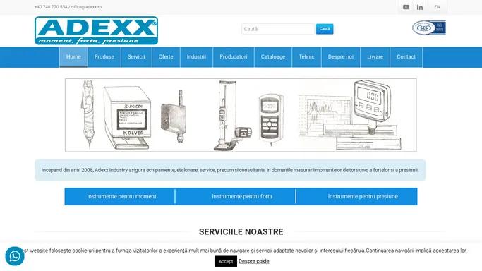 Adexx Industry | Instrumente pentru moment, forta, presiune