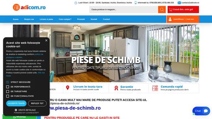 Magazin Online Piese De Schimb Electrocasnice - Piese Electrocasnice