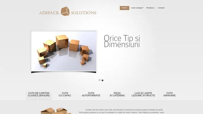 ADIPACK SOLUTIONS | Cutii si ambalaje din carton in Bucuresti