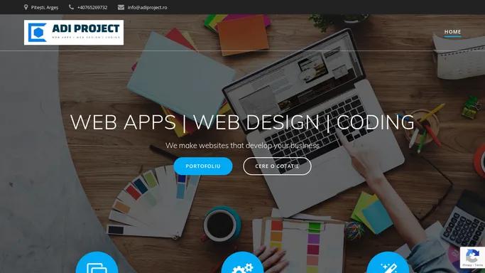 ADI PROJECT - web design | web apps | coding