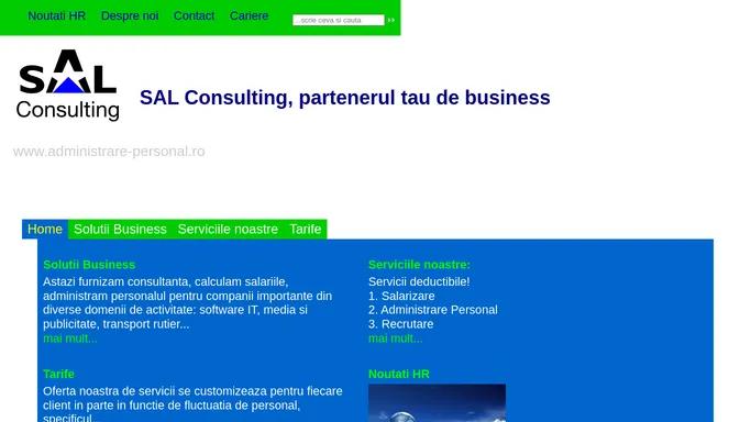 SAL Consulting, partenerul tau de business - SAL Consulting, partenerul tau de business