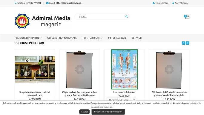 Admiral Media: Specialisti in Publicitate si Materiale Publicitare Personalizate