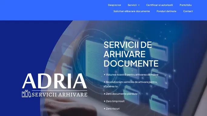 Corporation Home - Adria Arhivare