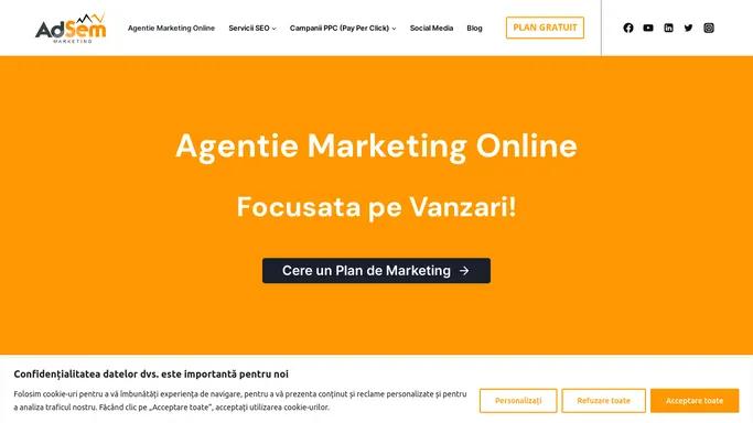 Agentie Marketing Online - Servicii integrate ⭐ AdSem