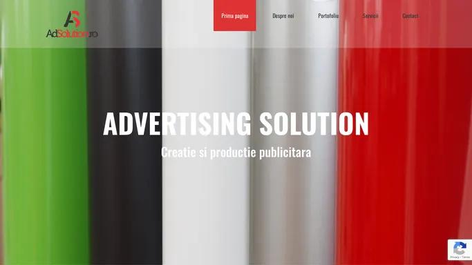 Advertising Solution – Productie publicitara in Cluj Napoca