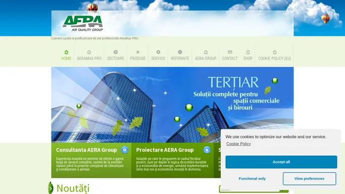 AERA AIR QUALITY GROUP SRL | Camere curate si purificatoare de aer profesionale AeraMax PRO