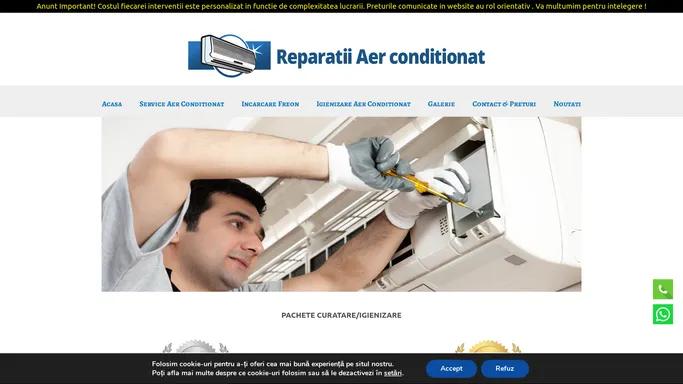 Reparatii Aer Conditionat Bucuresti | Revizie, Incarcare, Igienizare