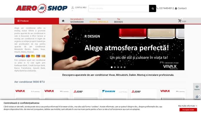 Aparate Aer Conditionat, montaj, instalare | Aero-Shop.ro