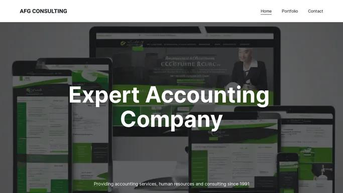 Expert Accounting Services | AFG CONSULTING