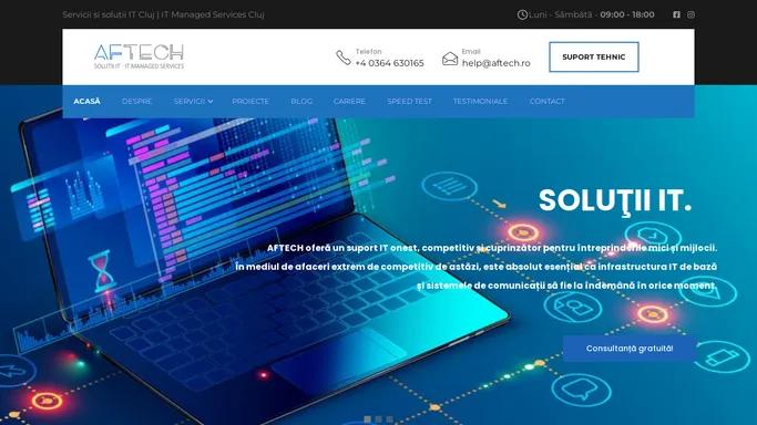 Acasa | AFTECH.RO - Solutii IT Cluj - IT Managed Services Cluj - Externalizare IT Cluj