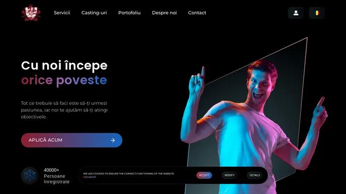 Cu noi incepe orice povestea | Agentia de Casting