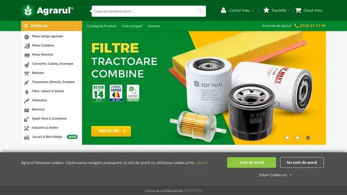 Agrarul.ro - Piese Tractoare, Combine si Utilaje Agricole Online