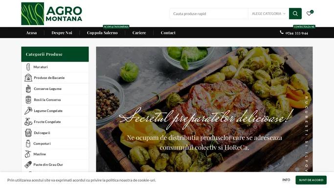 Distribuitor de Produse Alimentare HoReCa | Agro Montana