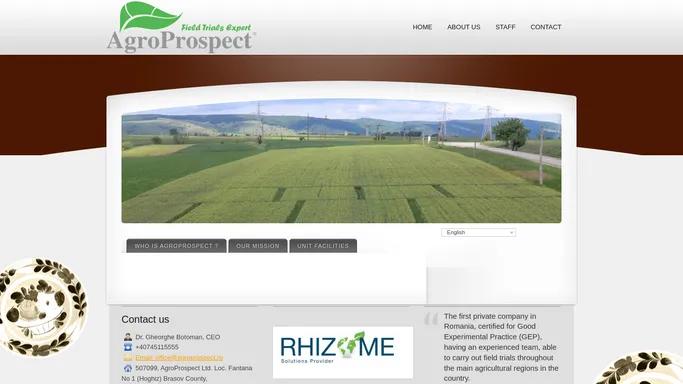 AgroProspect, Field Trial Experts