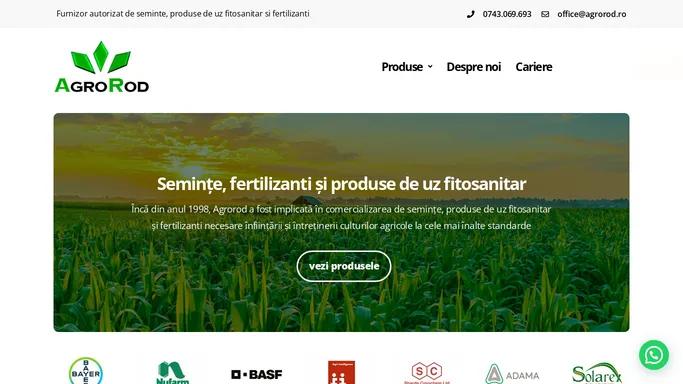 Agrorod – erbicide, fungicide, insecticide, fertilizanti foliari