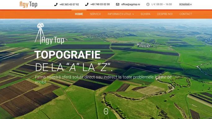 AgyTop, firma de topografie de incredere din Targu Mures