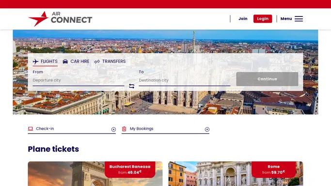 AirConnect Official Website | Cheap Regional Flights